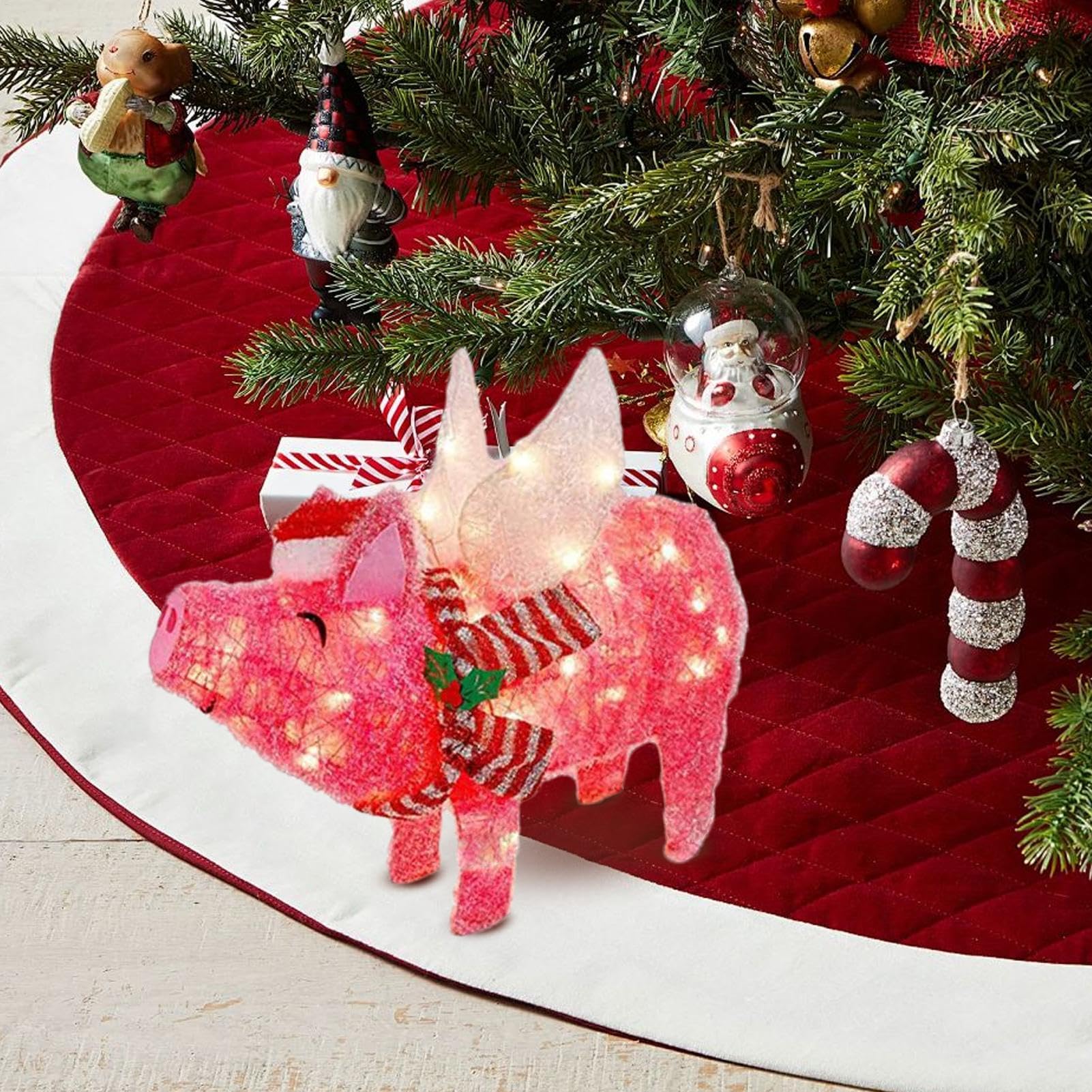Moukkey Décoration De Noël Lumière Extérieure, Lot De 8 Lumières LED De