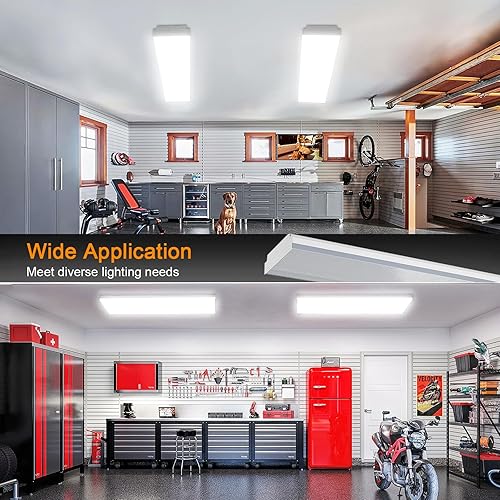 Miniatura 6 de FAITHSAIL Luz envolvente LED regulable de 4 pies, 3 CCT 3000K4000K5000K, 30W40W50W, 3500lm4600lm6000lm, luz LED de tienda de 4 pies y lámpara LED de