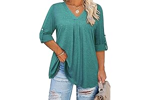 Plus Size Tops for Women 3/4 Sleeve: Wardrobe Essentials for Comfort and Style