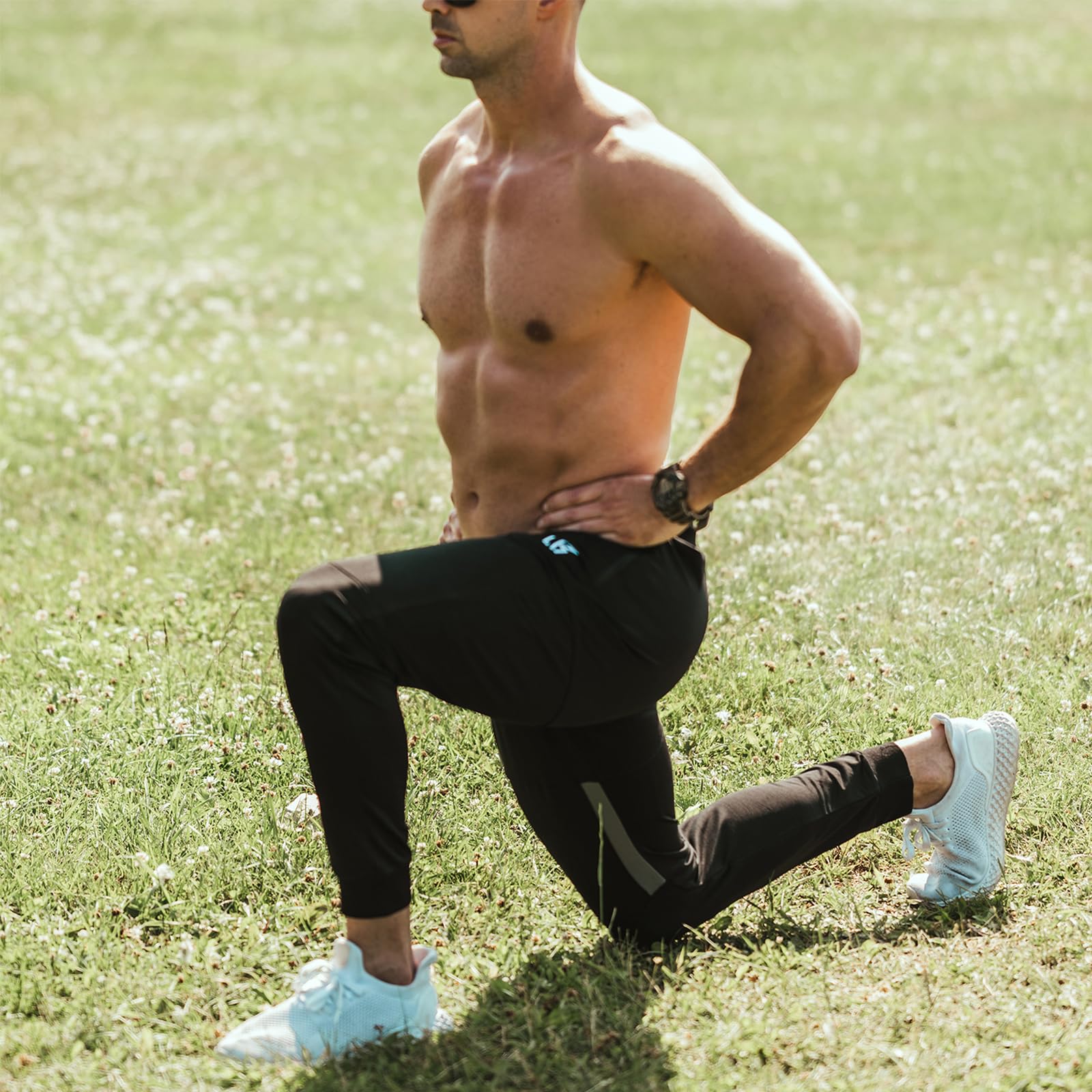 BROKIG Pantaloni della Tuta da Jogging da Palestra Vertex da Uomo con Tasche