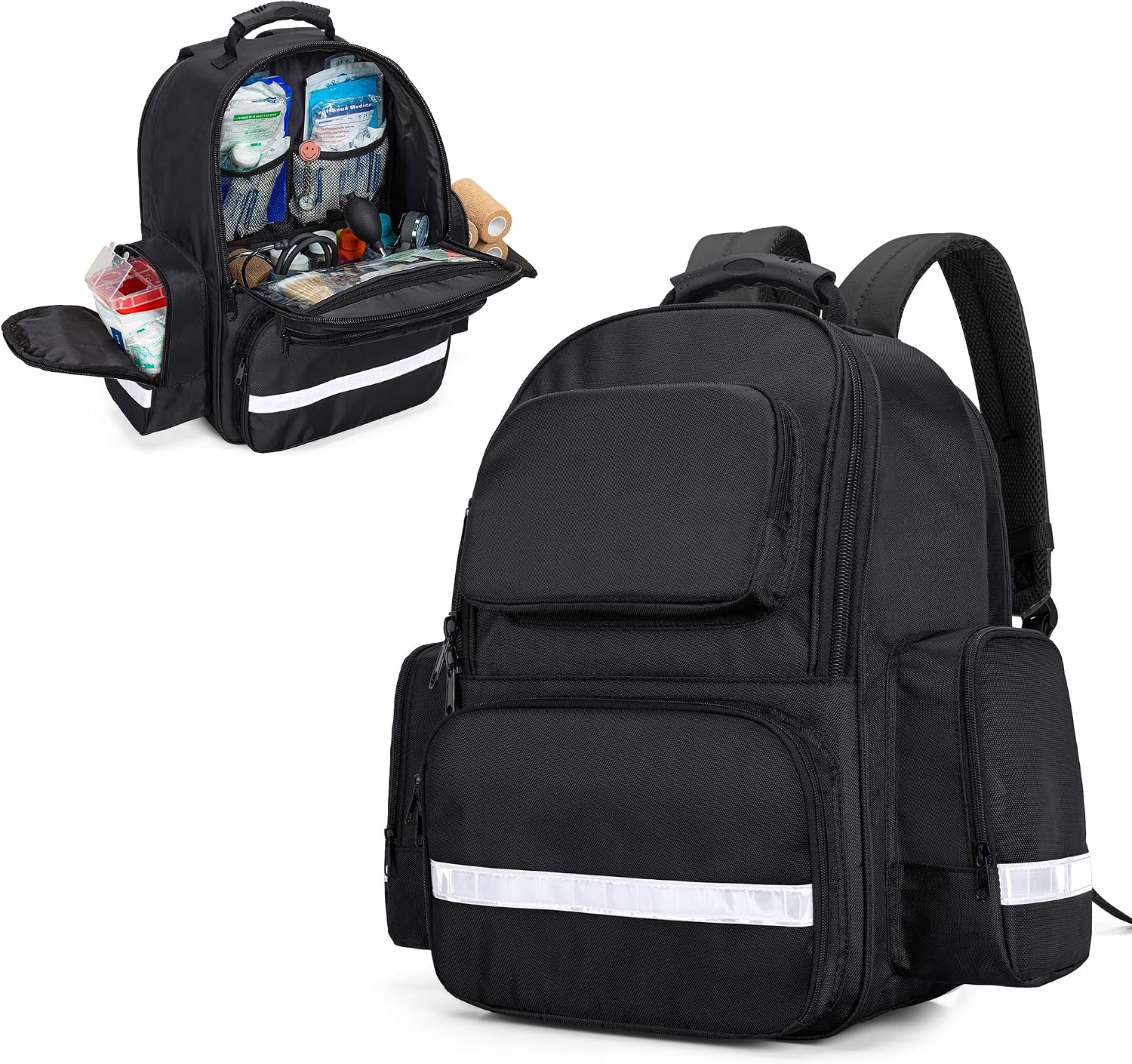 大容量バックパック(メディカル用) Amazon | [Trunab] 救急リュック 救急バッグ メディカルリュック 防災