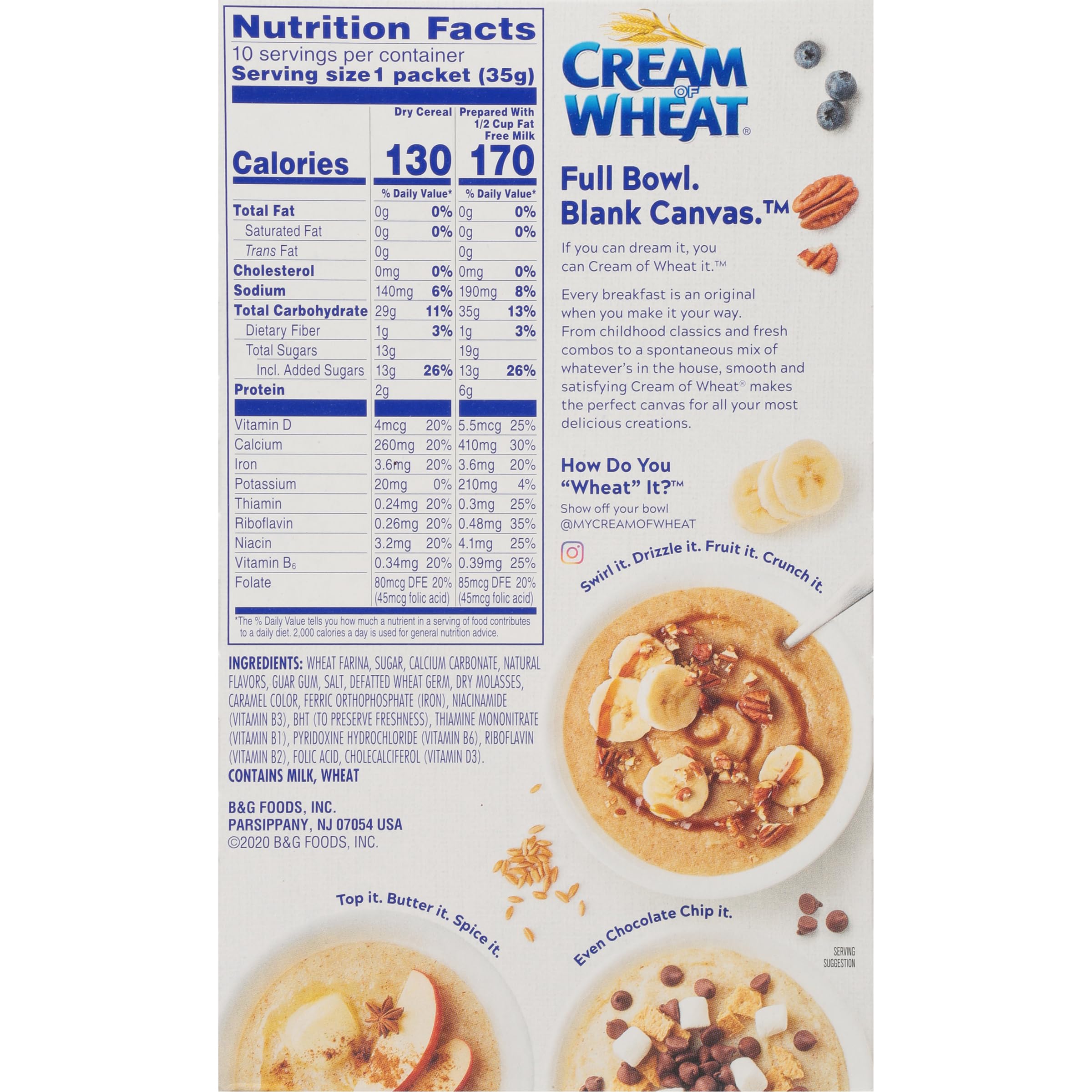 Cream of Wheat Hot Cereal, Maple Brown Sugar, 12.5 Ounce (Pack of 12)