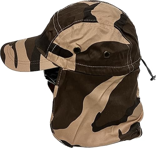 Miniatura 7 de Gorra de pesca ajustable al aire libre con solapa larga para orejas y cuello, unisex