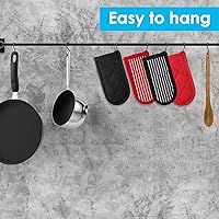 Vista 3 de 4 fundas de mango caliente, fundas de mango de sartén de hierro fundido, fundas resistentes al calor, cubiertas de mango de sartén para mangos