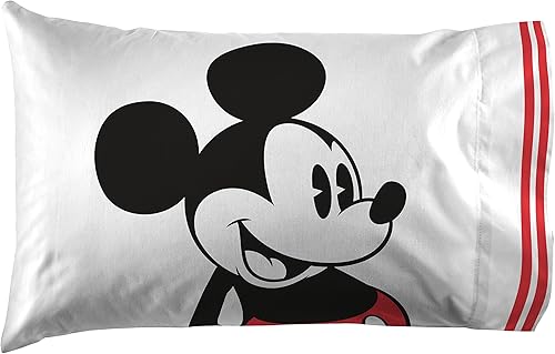 Miniatura 5 de Disney Mickey Mouse - Juego de sábanas tamaño matrimonial de jersey, juego de 4 piezas para niños, súper suave, con diseño de Mickey, sábanas de