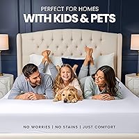 Vista 6 de Utopia Bedding Waterproof 5-Sided Mattress Protector Twin Size, Premium Breathable Mattress Cover, Fitted Style with Stretchable Pockets (White)