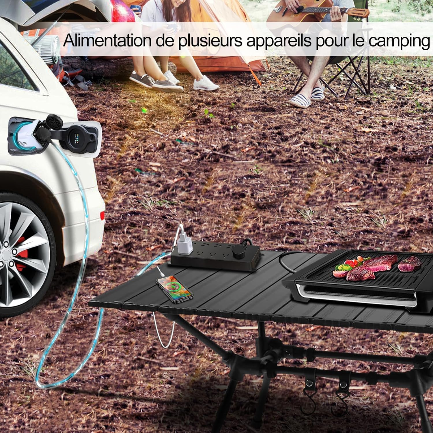 Adaptateur V2L Compatible avec XPENG, Adaptateur de Véhicule à Charger 16A 220V, Adapté pour XPENG G6 G9 P7, déchargeur de Type 2