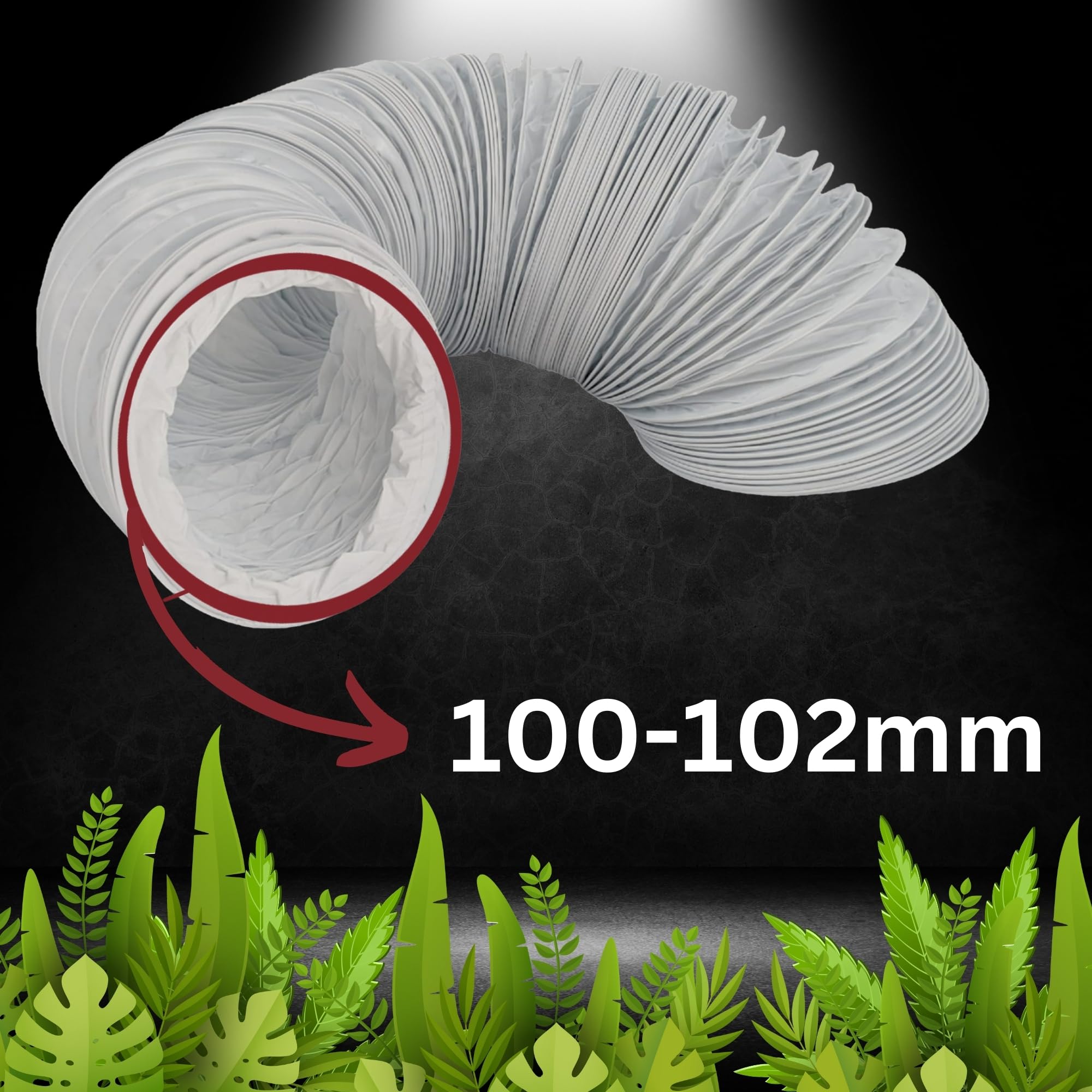 luftschlauch zelt TronicXL Grow Abluft Set Schlauch + Schellen 100mm 6m für Grower Growbox Growzelt Box Grower Zubehör für Homebox Secret Jardin Kingpower Spiderfarmer Belüftung AKF Lüfter Garten Renk:MATTSCHWARZ-BLAU Crankbrothers Stamp 3 Platform filter::ingredient preference_paraben free
