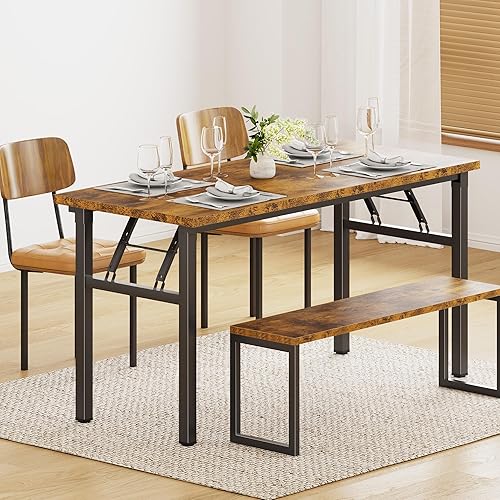 Miniatura 93 de DlandHome Escritorio plegable pequeño de 31.5 pulgadas, escritorio de computadora para oficina en casa, mesa plegable para espacios pequeños, no