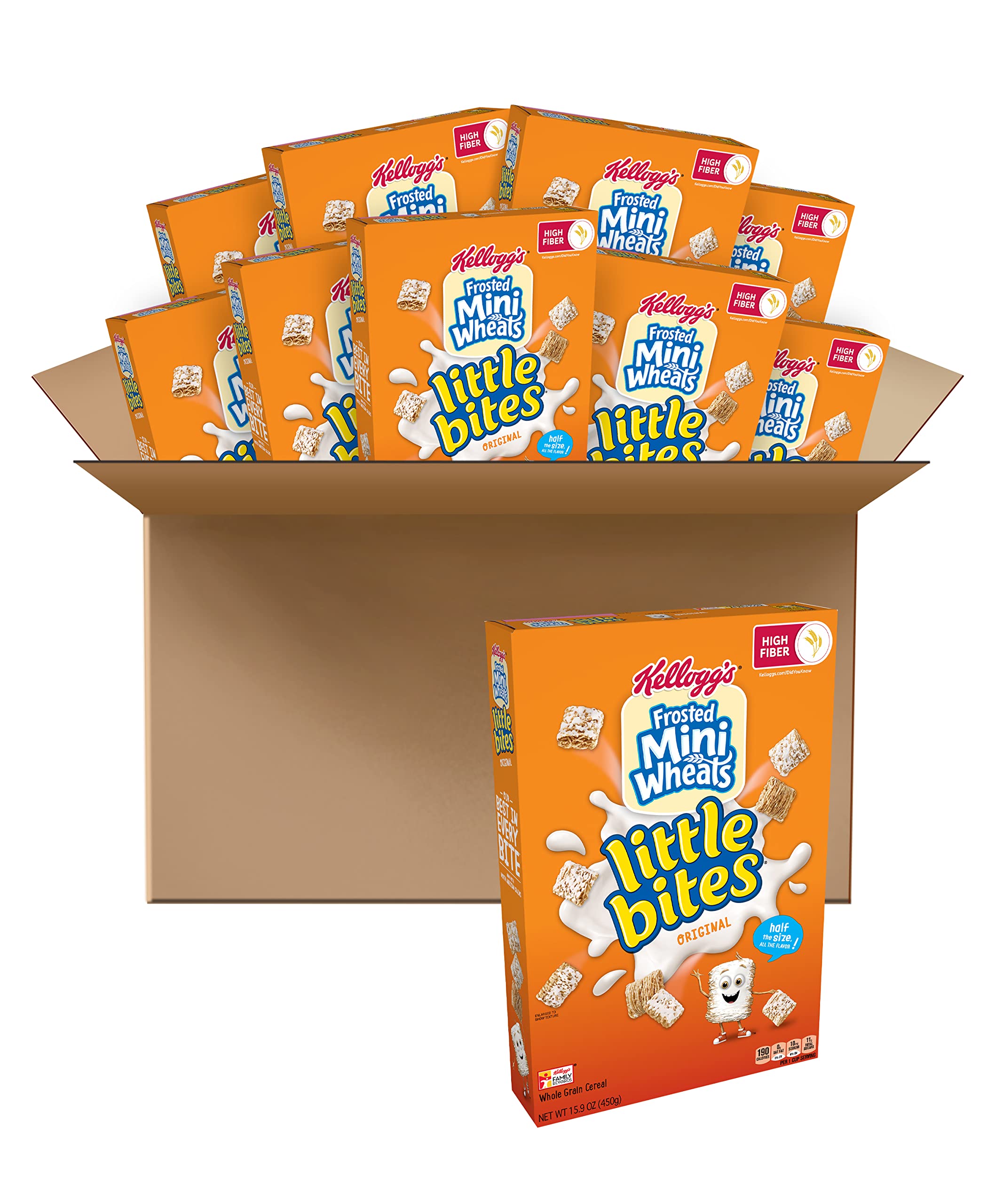 Buy Kellogg's Frosted MiniWheats Little Bites Breakfast Cereal, High