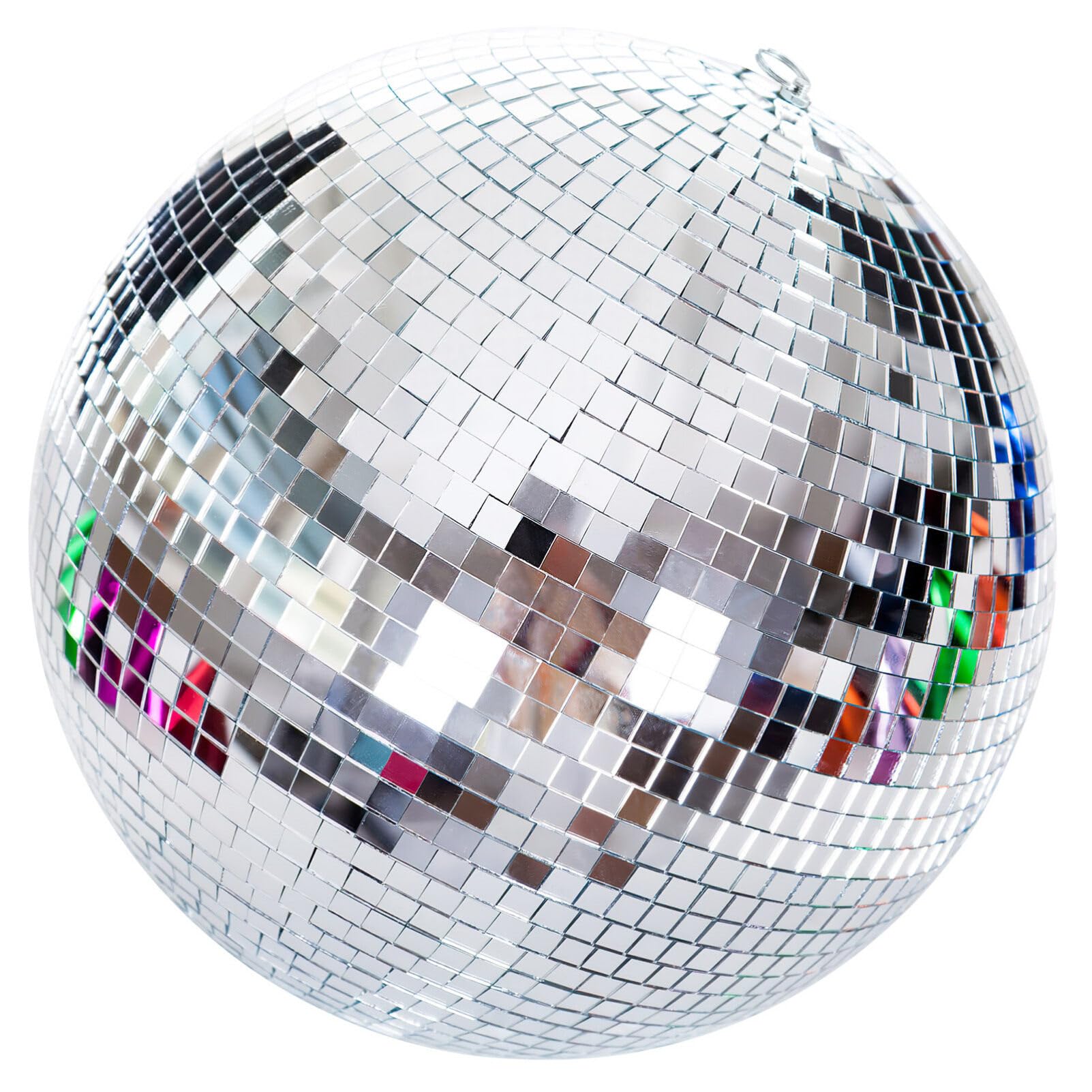 Hemobllo 30cm Disco Ball Mirror Reflective Glass Ball Decor Hanging Wall Pendant for Party