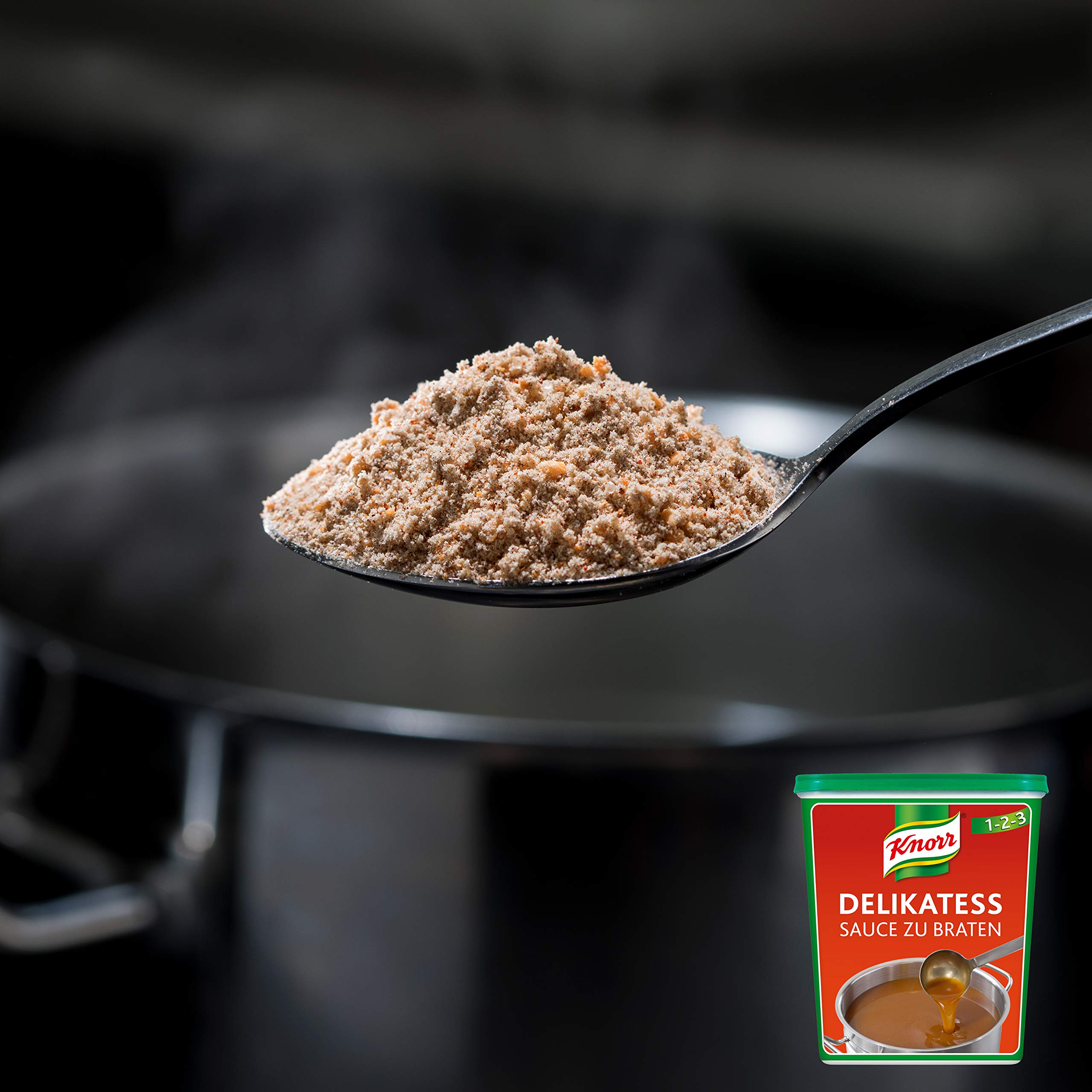 Knorr Delikatess Sauce zu Braten (pur als Bratensoße, Soßenbinder und zum Verfeinern), 1er Pack (1 x 1 kg)