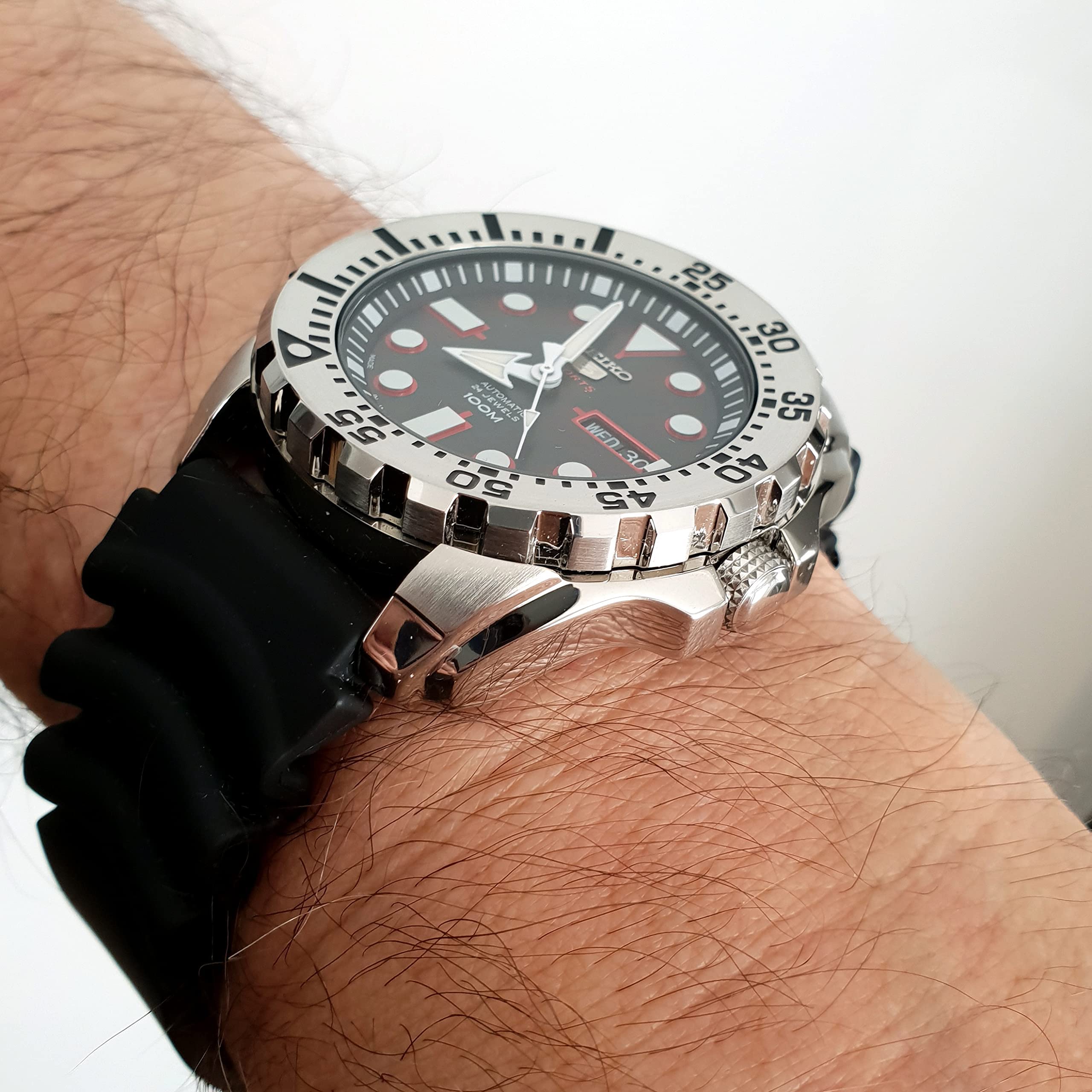 Seiko Sports Black Dial Mens Watch Srp601j1 Desertcart INDIA