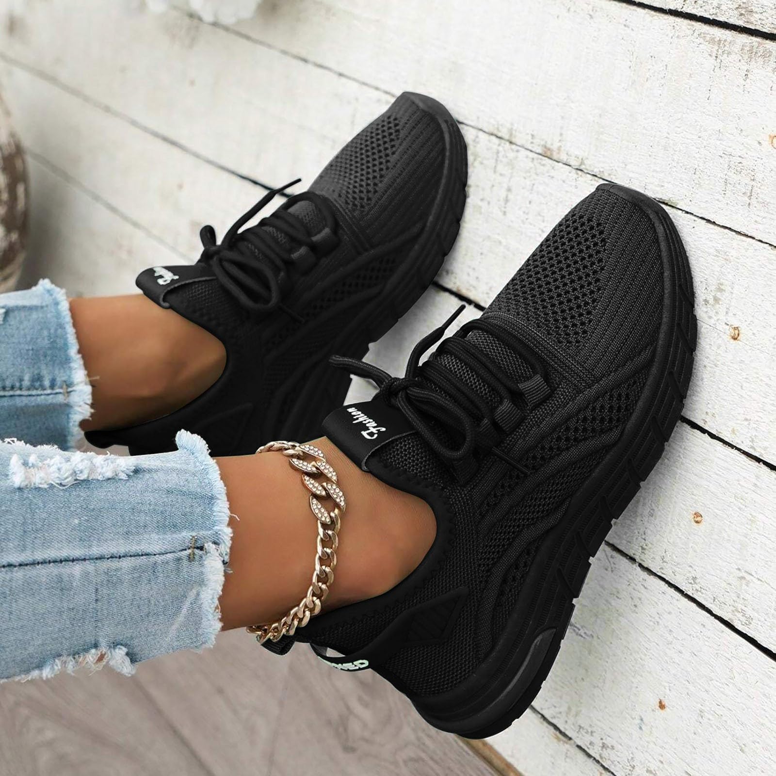Zapatillas deportivas para mujer, cómodas, suaves, tejidas, ligeras, zapatillas de correr para calle, zapatillas de tenis transpirables, para el tiempo libre