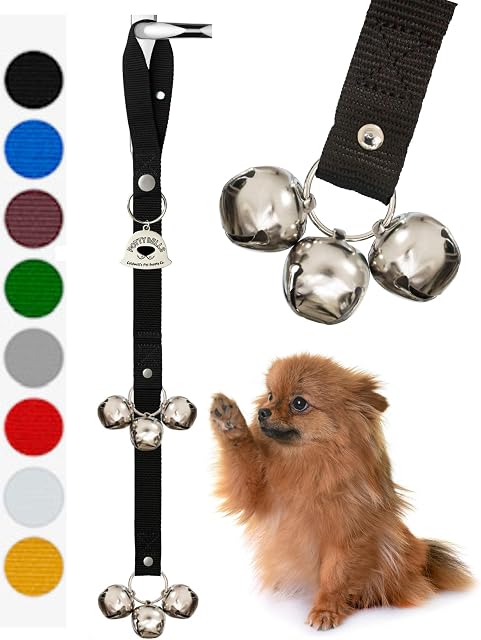 Caldwell's Pet Supply Co. Potty Bells Housetraining Dog Doorbells for Dog Training and Housebreaking Your Doggy. Dog Bell with Doggie Doorbell and Potty Training for Puppies Instructional Guide