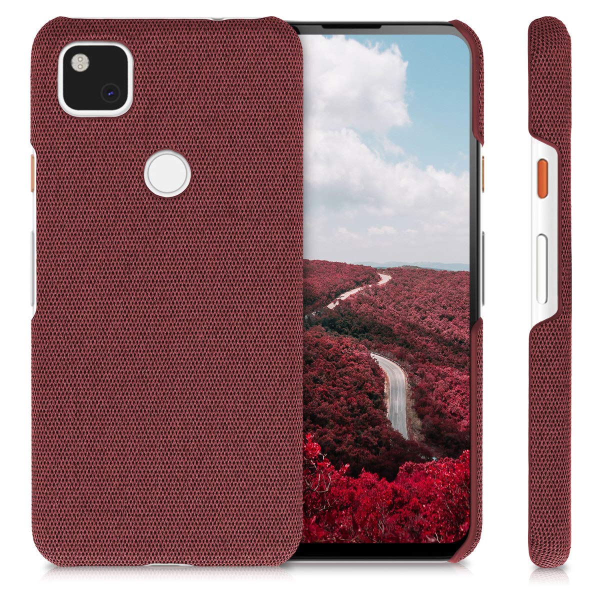 Coque Textile Pour Google Pixel 5 - Marque Kwmobile, Protection Légère Et Antidérapante