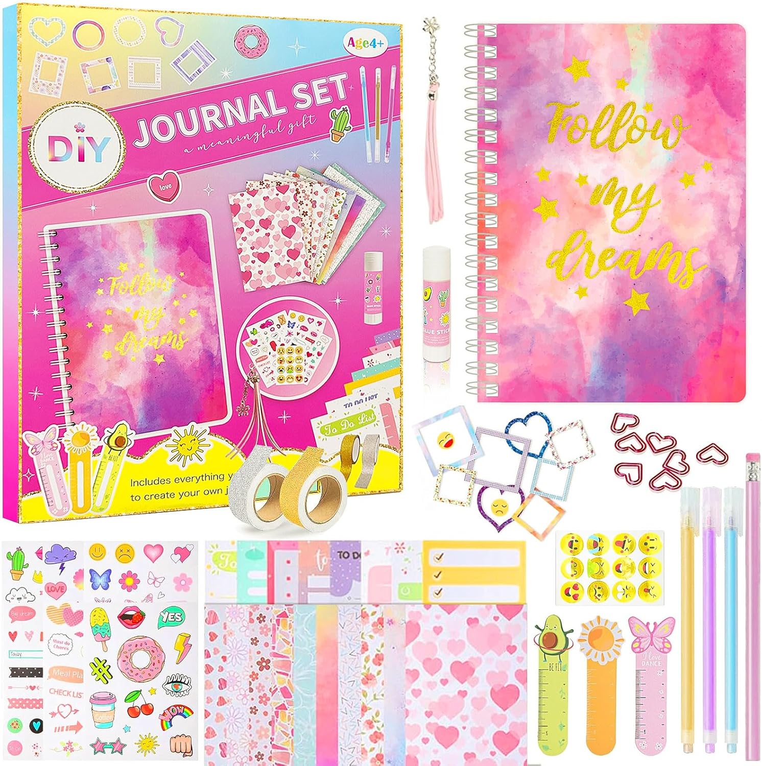 DIY Journal Kit for Girls, Journaling Kit for Tween Teen Girls