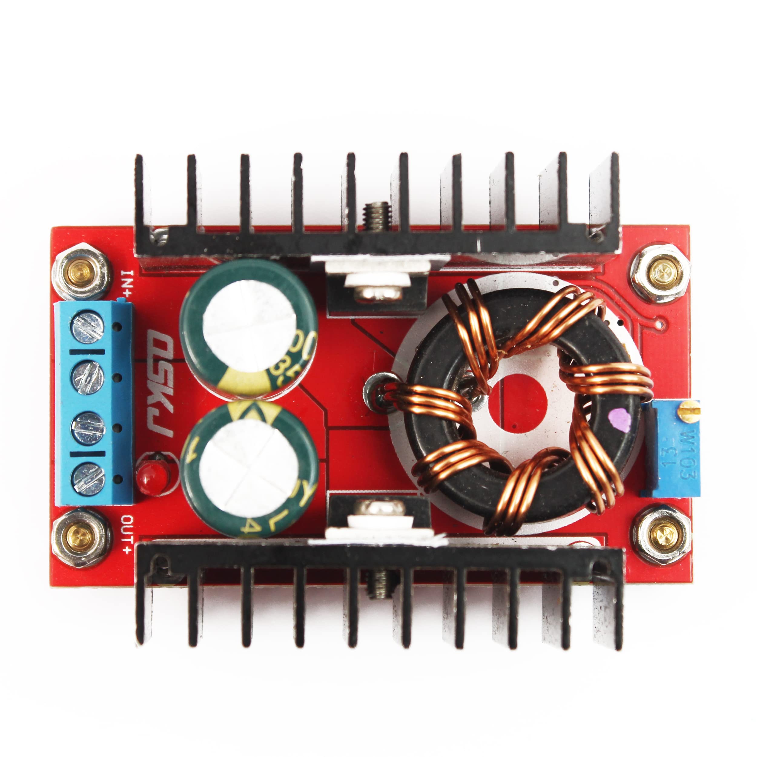 YourBot 150W DC-DC Step-Up Adjustable Power Supply Module - Onboard LED - Versatile