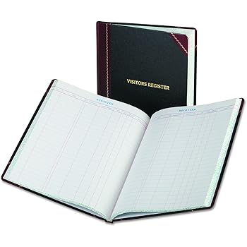 Amazon Com Boorum Pease Visitor Register Book 150 White Pages 14 1 8 X 10 7 8 Black Red Cover 806 Office Guest Registry Books Office Products