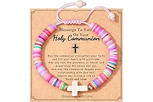 Elegant Cross Bracelet for Girls: A Cherished Keepsake for First Communion, Baptism, and Confirmation