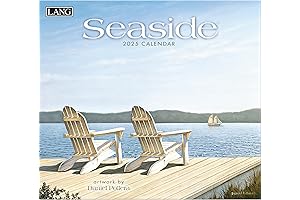 Seaside 2025 Monthly Wall Calendar
