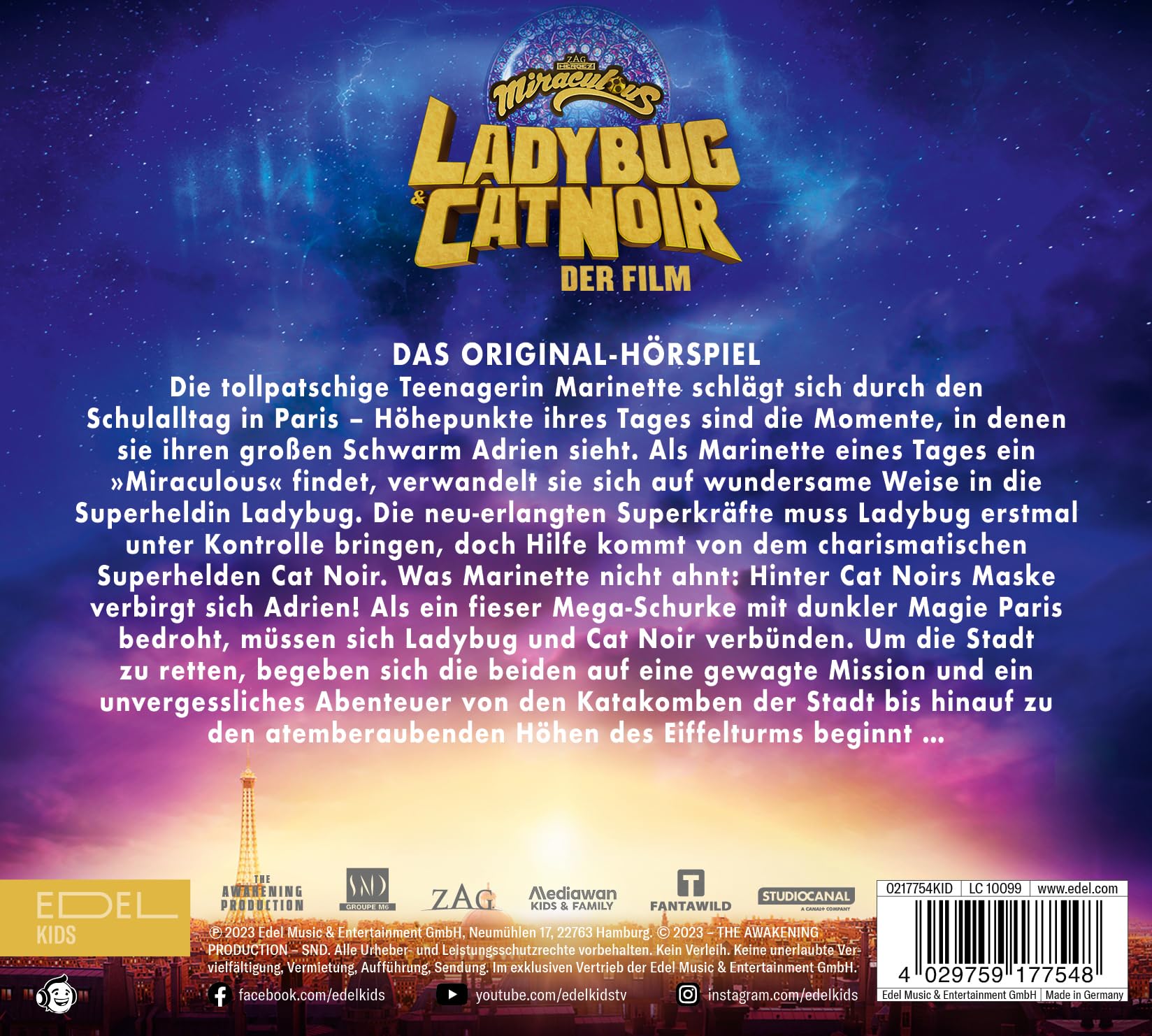 Ladybug & Cat Noir-Hörspiel Zum Kinofilm