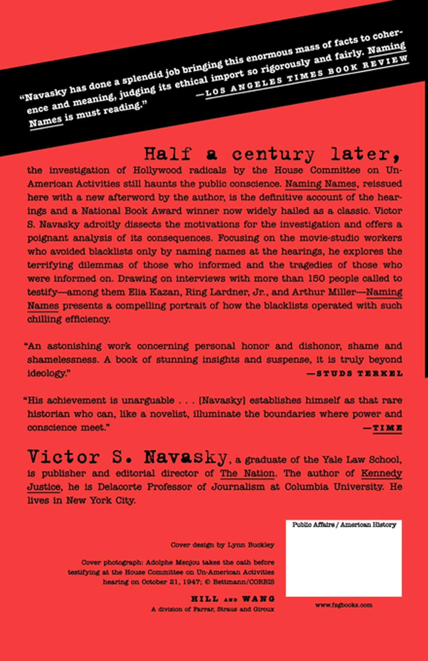 NAMING NAMES: With a New Afterword by the Author