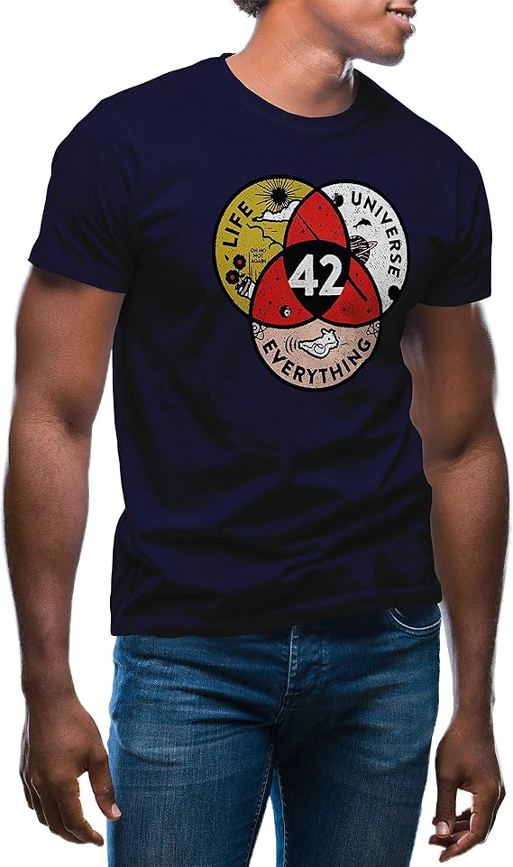 GR8Shop Magic 42 Answer To Life And Universe And Everything Maglietta Grigio Donna Size S