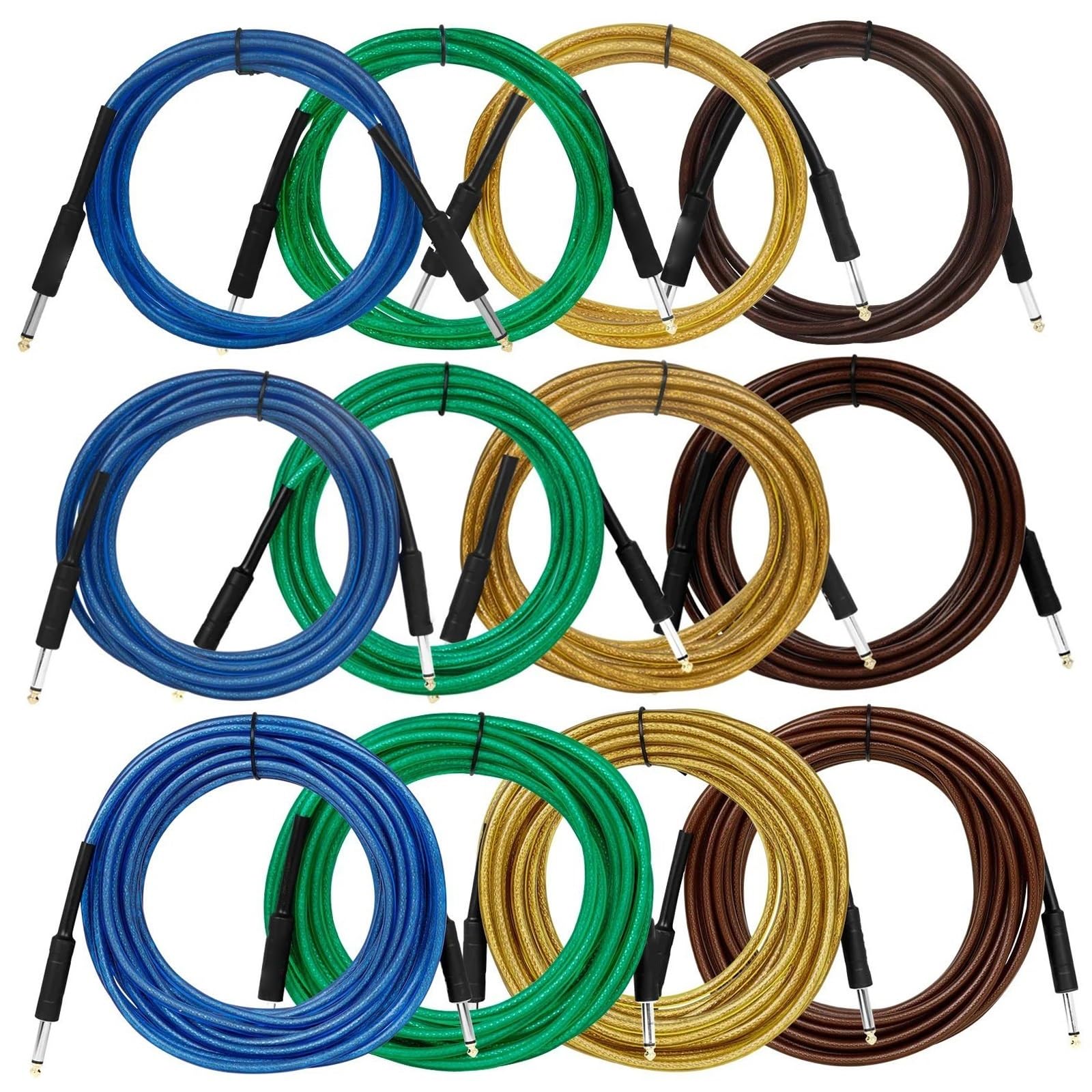 Kabel Do Gitary Kabel Do Gitary Elektrycznej 6,5 Mm Z Redukcją Szumów
