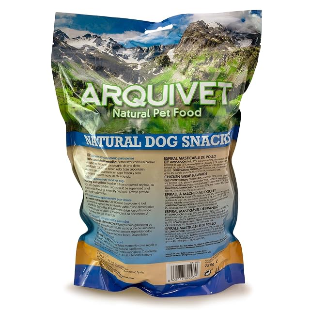 Foto 4 de 4 de Arquivet - Espiral masticable Pollo - Snacks Naturales para Perro - Premios de Pollo para Perro - 720 g