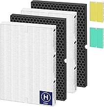 116130 HEPA Replacement Filter H for Winix 5500-2 Am80 Plasmawave Air Purifier,H13 True HEPA High-Efficiency Activated Carbon Filter,2 Combo Set