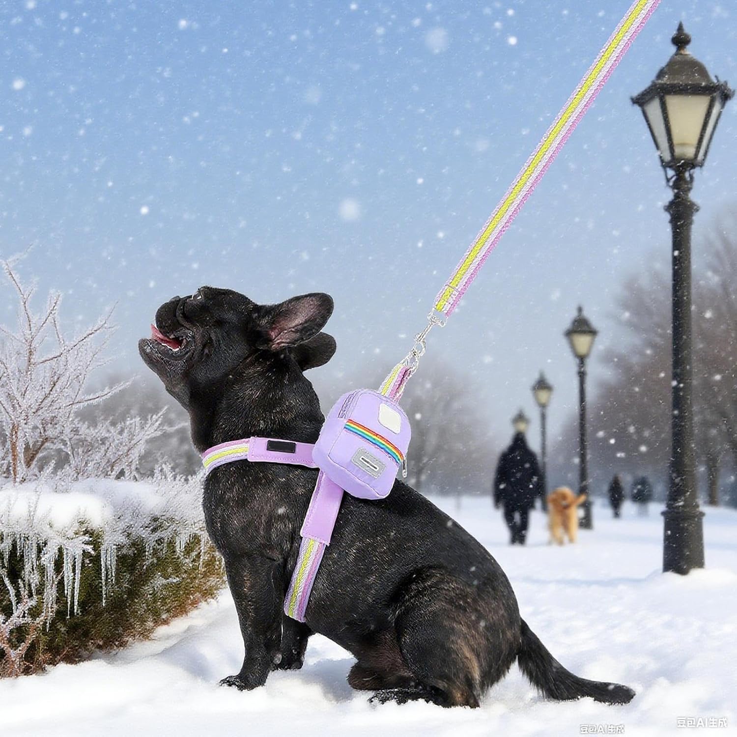 Dog Harness with Lead, Adjustable Pet Chest...