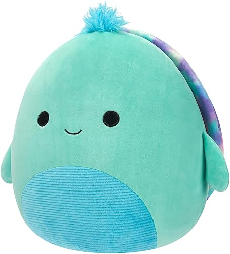 Miniatura 2 de Squishmallows Tortuga verde azulado cascada original de 12 pulgadas con concha de teñido anudado, peluche oficial de Jazwares (paquete de 1)