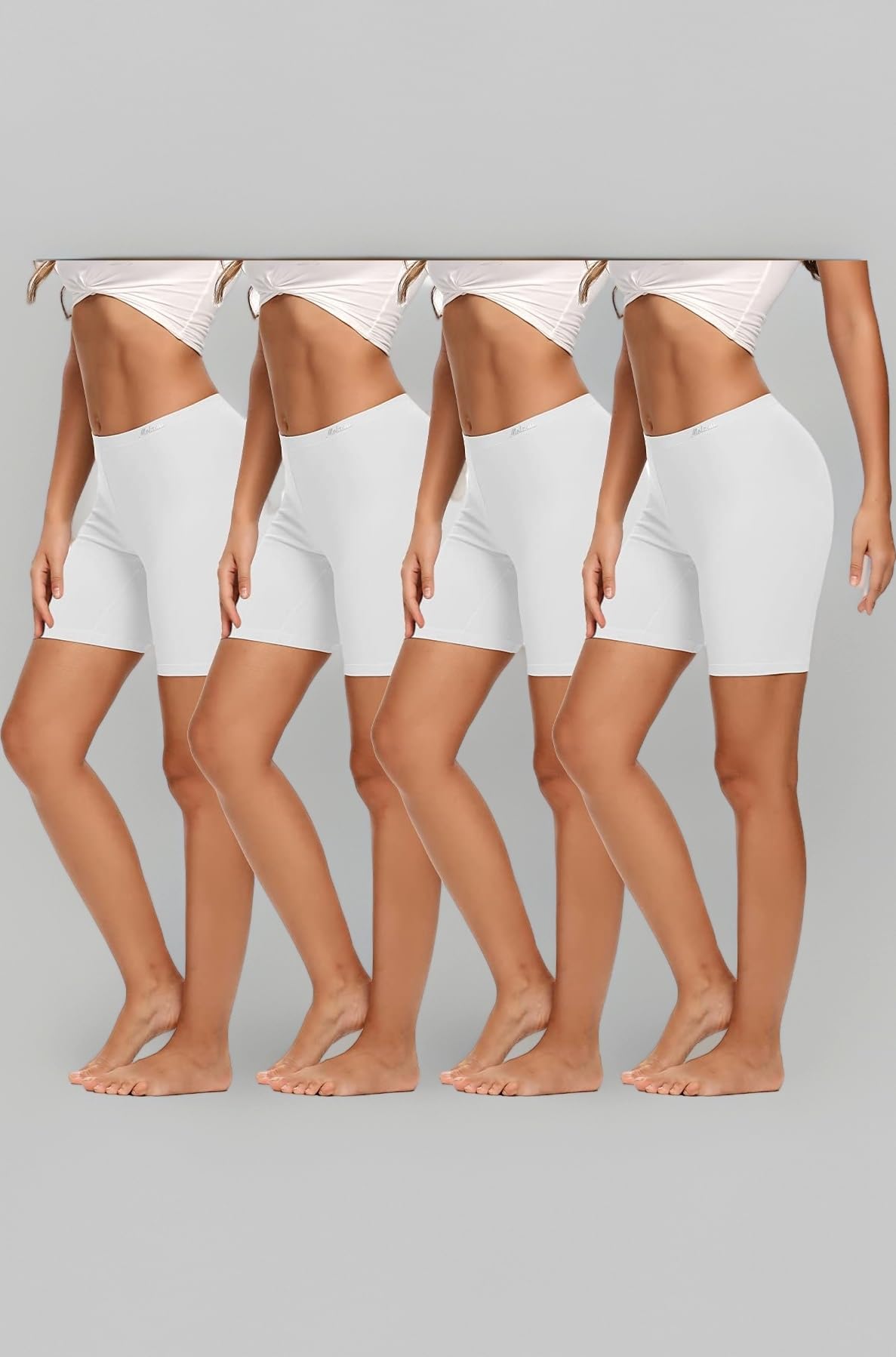 Molasus Womens Cotton Boxer Shorts Underwear Anti Chafing Bike Shorts(Regular & Plus Size)
