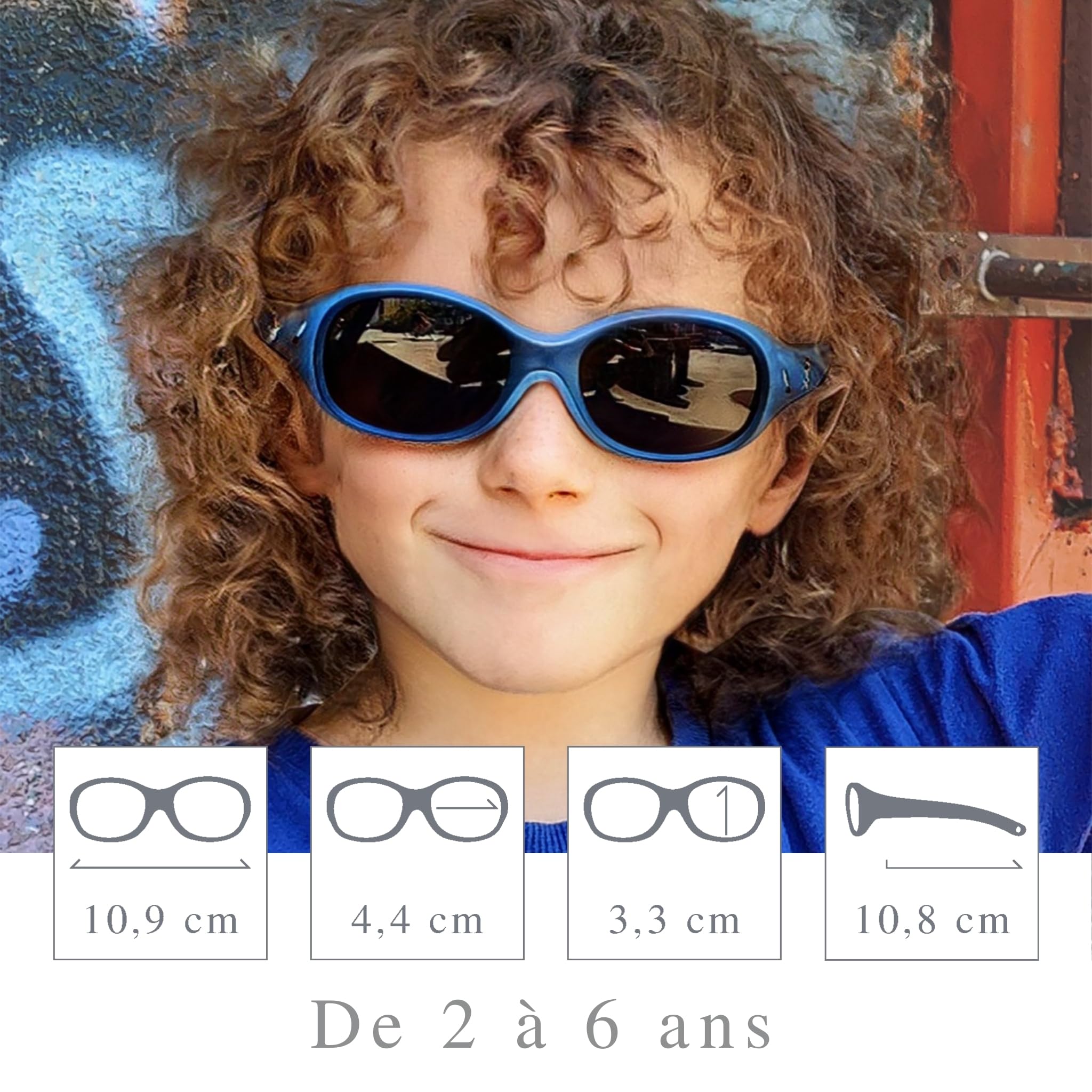 ActiveSol Lunettes de soleil pour ENFANT | FILLE et GARÇON | Protection 100% UV 400 | polarisées | indestructibles en caoutchouc souple | 2 à 6 ans