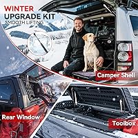 Vista 4 de C16-09461 14Inch 40Lbs 178N Gas Struts for Leer A.R.E Snugtop Truck Cap Replacement Shocks for Pickup Canopy Topper Camper Shell Back Rear Side