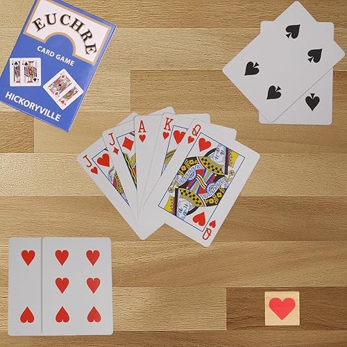 Miniatura 5 de Hickoryville Trump Suit Marker Lote de 3 - Indicador para Euchre Bridge Pinochle y otros juegos de cartas Grandes Pips