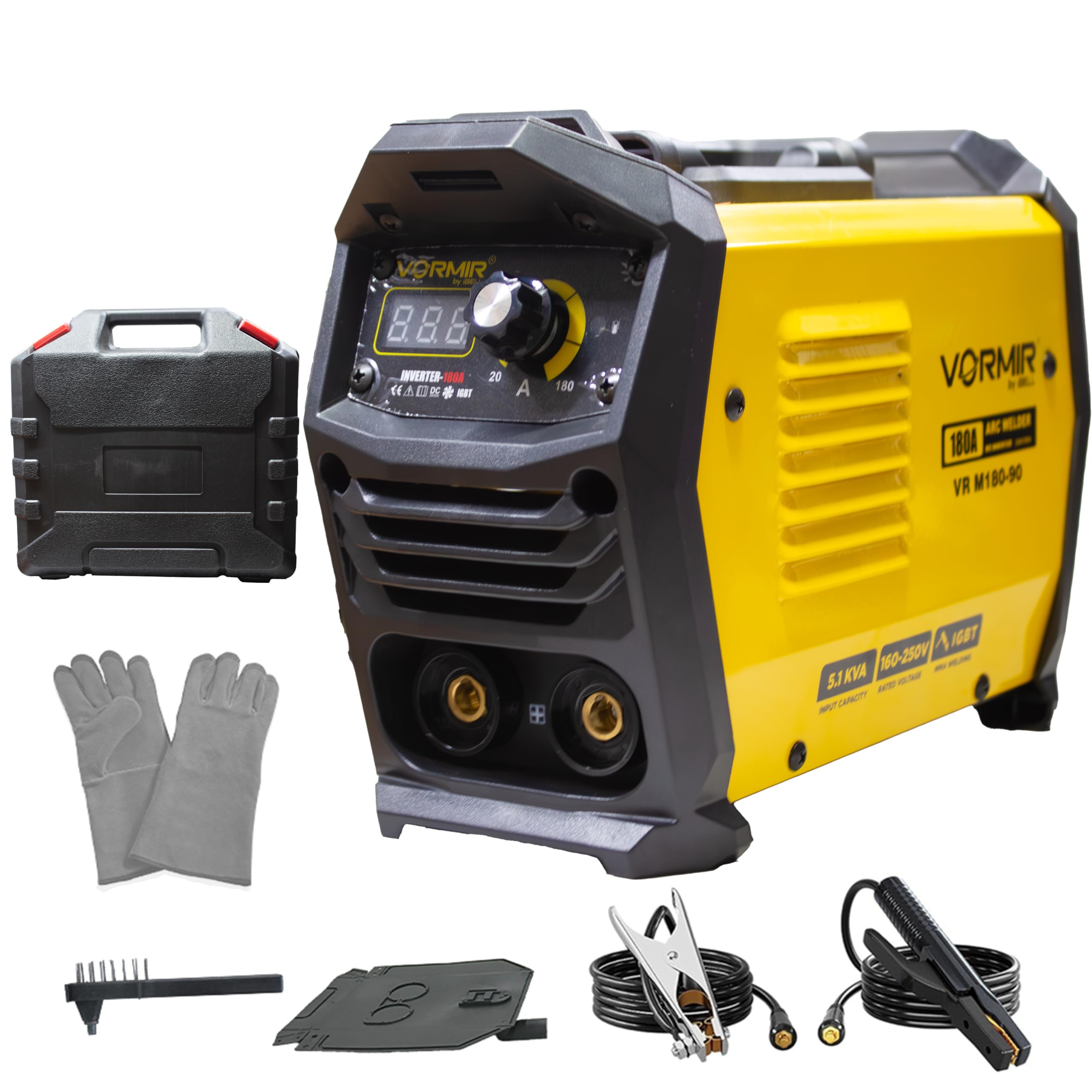 iBELL VORMIR VR M180-90 Inverter Welding Machine | 180A Portable MMA/ARC Stick Welder | IGBT Technology, Hot Start, Anti-Stick, Arc Force | 220V,1-Year Warranty-picture-19