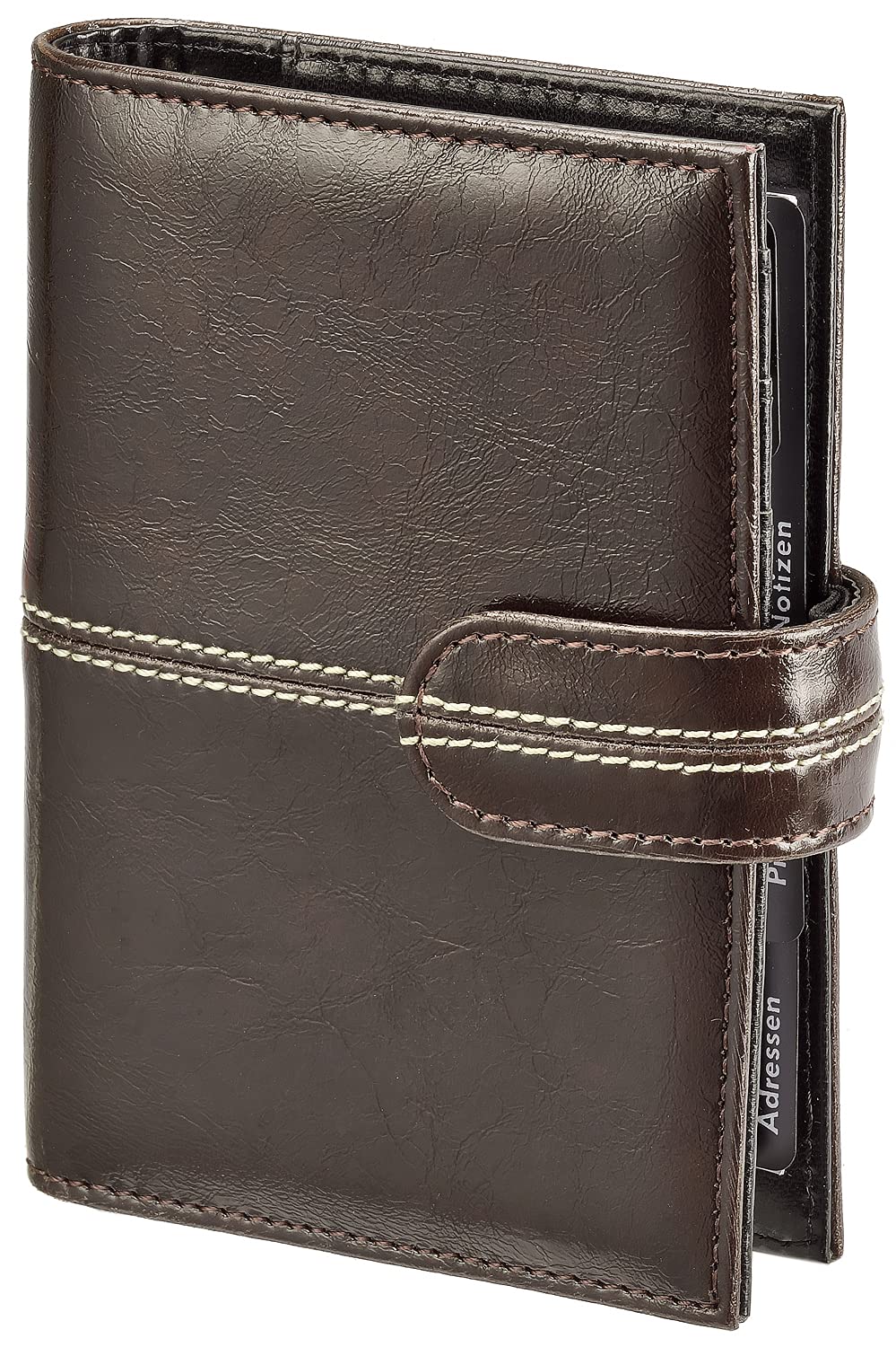 Fashion Pocket A7 Personal Organiser Plastic Brown