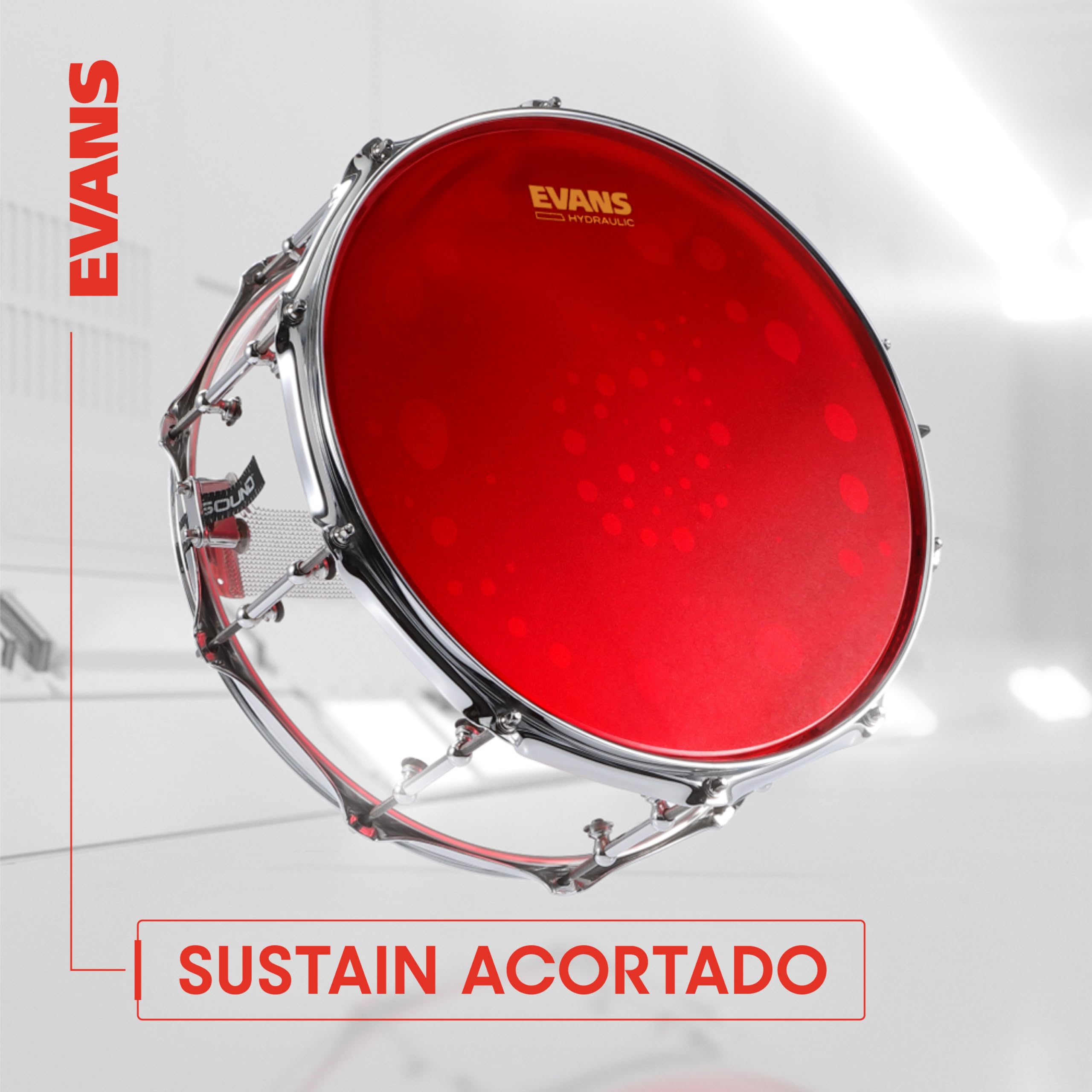 Evans Parche hidráulico rojo, 14 pulgadas