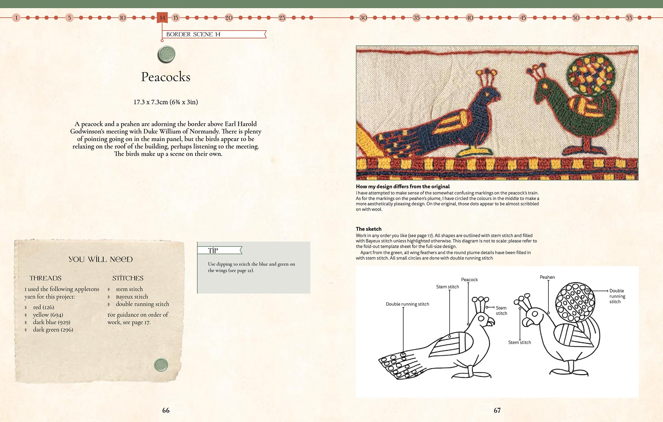 Embroider the Bayeux Tapestry: Transfer and Stitch 25 Historic Scenes Featuring Kings, Knights, Horses and More