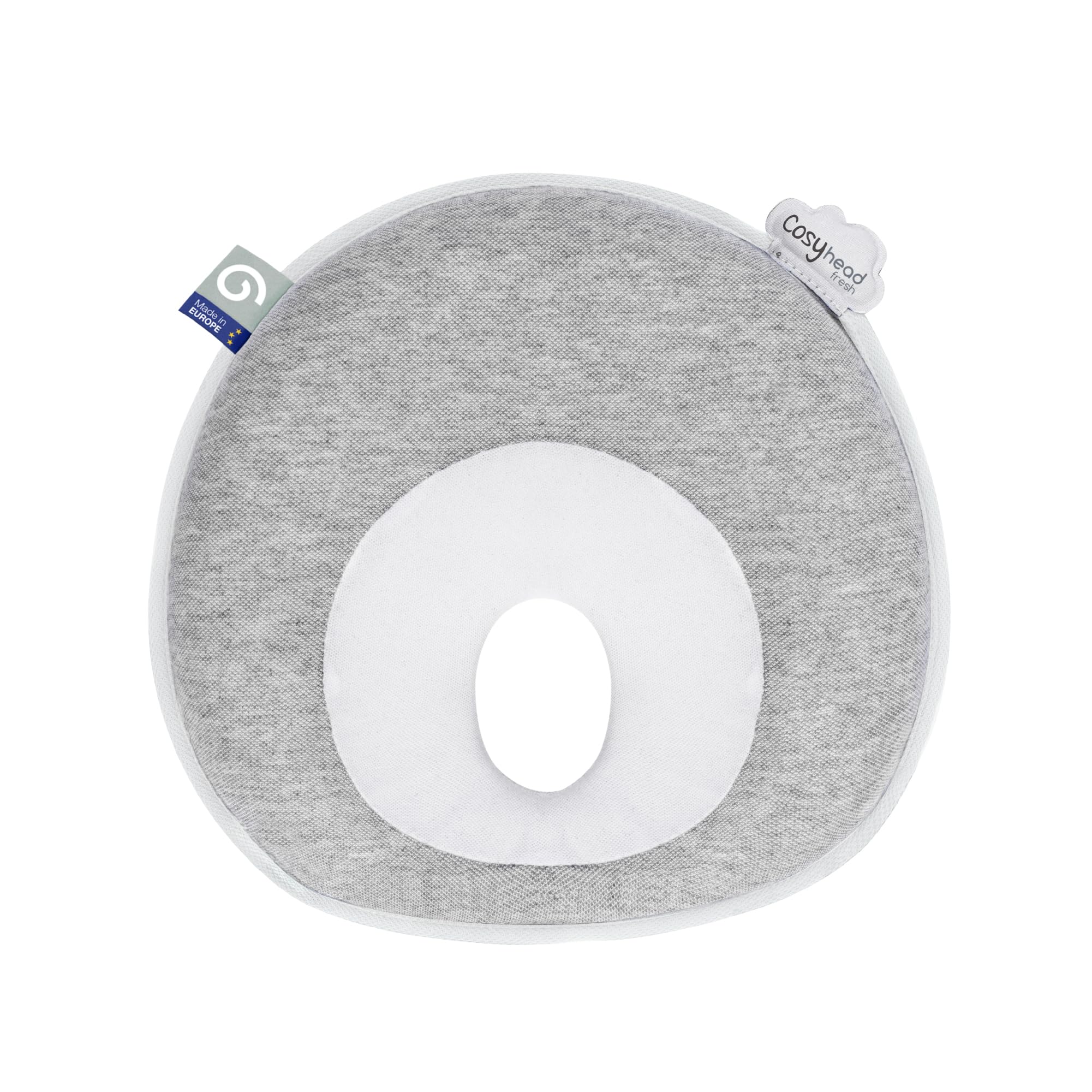 Babymoov Cosyhead Fresh Smokey, cuffia ergonomica e traspirante per bambini, made in Europe