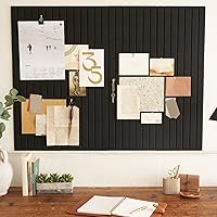 ZICOTO Large Felt Bulletin Board 35x47 Inch - Customizable Cork Board Alternative with 12 Adhesive Tiles & Pins for Office Home Wall Decor