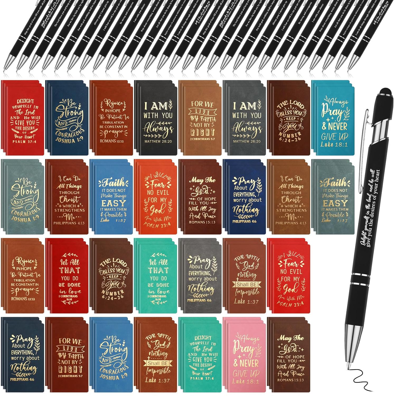 Fulmoon 60 Pcs Employee Inspirational Gifts Bible Verse