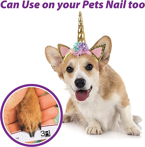 Miniatura 7 de Lima de uñas de grano 180 – 3R Factory Emery Boards para uñas, limas de uñas de doble cara para uñas naturales, limas de uñas 100/180 para uñas