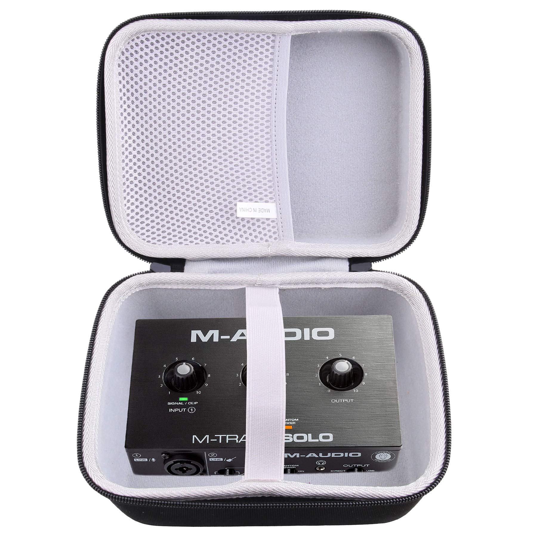 waiyu Hard EVA Carrying Case for M-Audio M-Track Solo – USB Audio Interface Case (Solo)