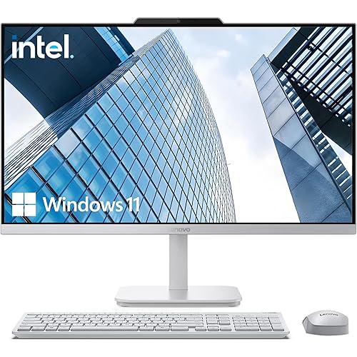Lenovo 24" FHD All-in-One Desktop Computer for Home & Office, Intel Processor, 16GB RAM, 1TB Storage(512GB SSD & 512GB Portable HDD), WiFi 6, HDMI, Business AIO, Wireless Keyboard & Mouse, Win11