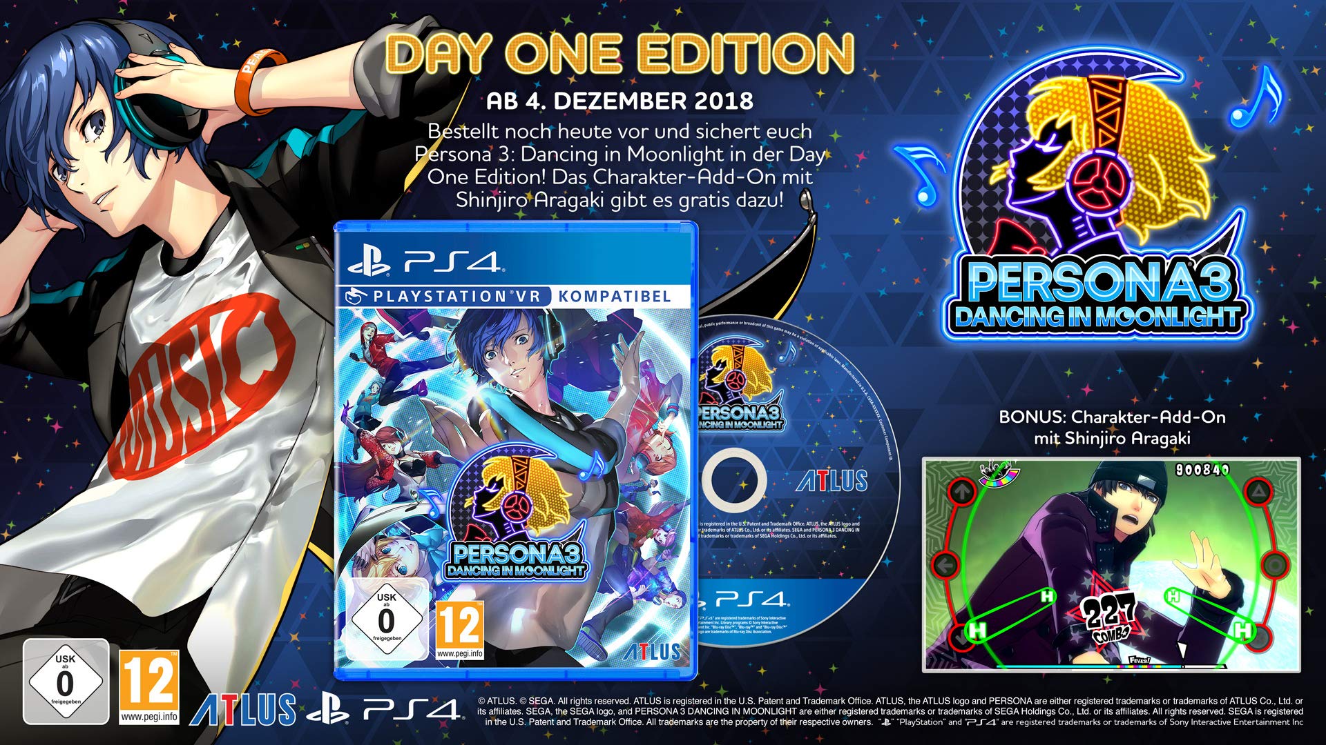 Persona 3: Dancing In Moonlight Day 1 Edition (PS4)