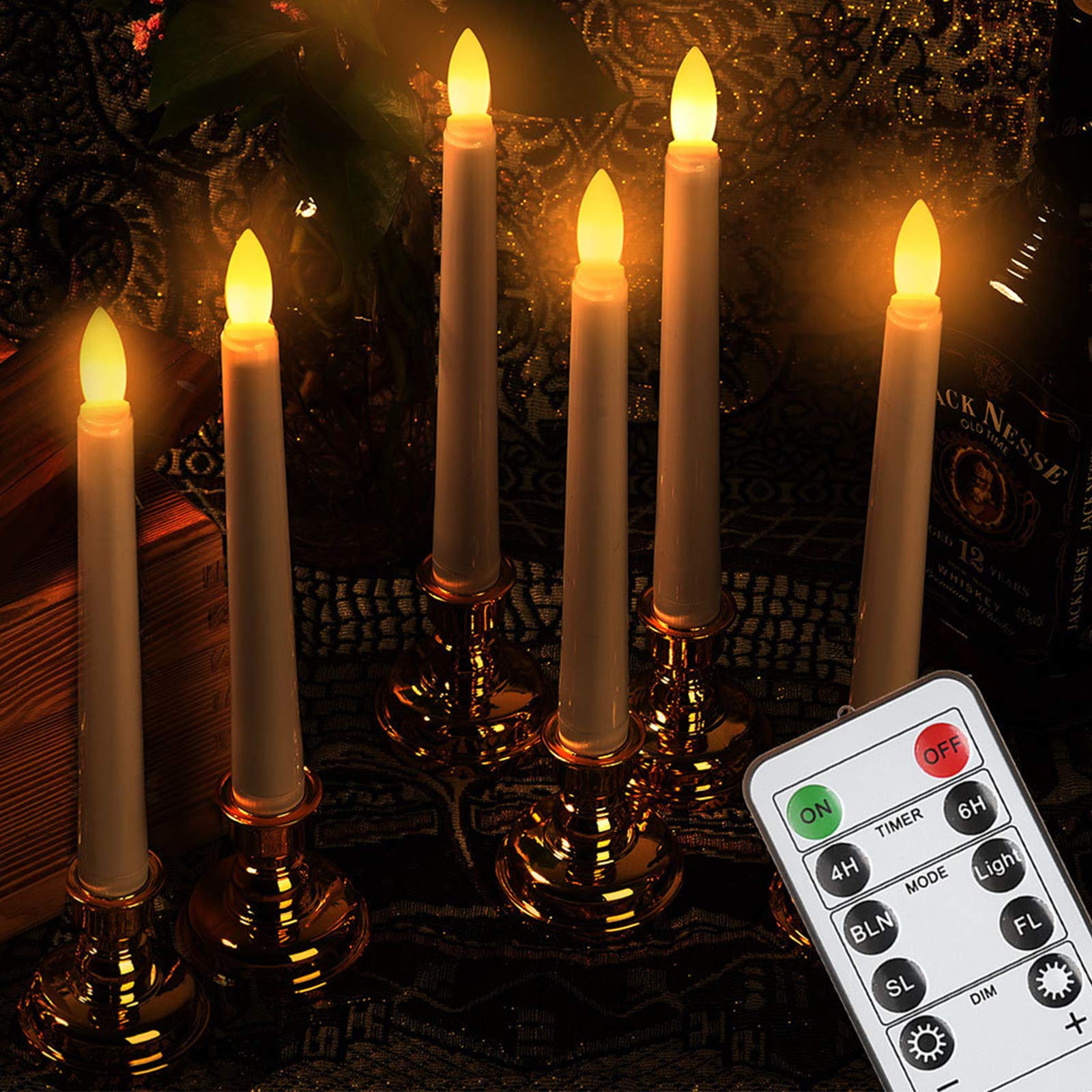 Buy Christmas Window Candles, West Bay Set of 10 Flameless Battery