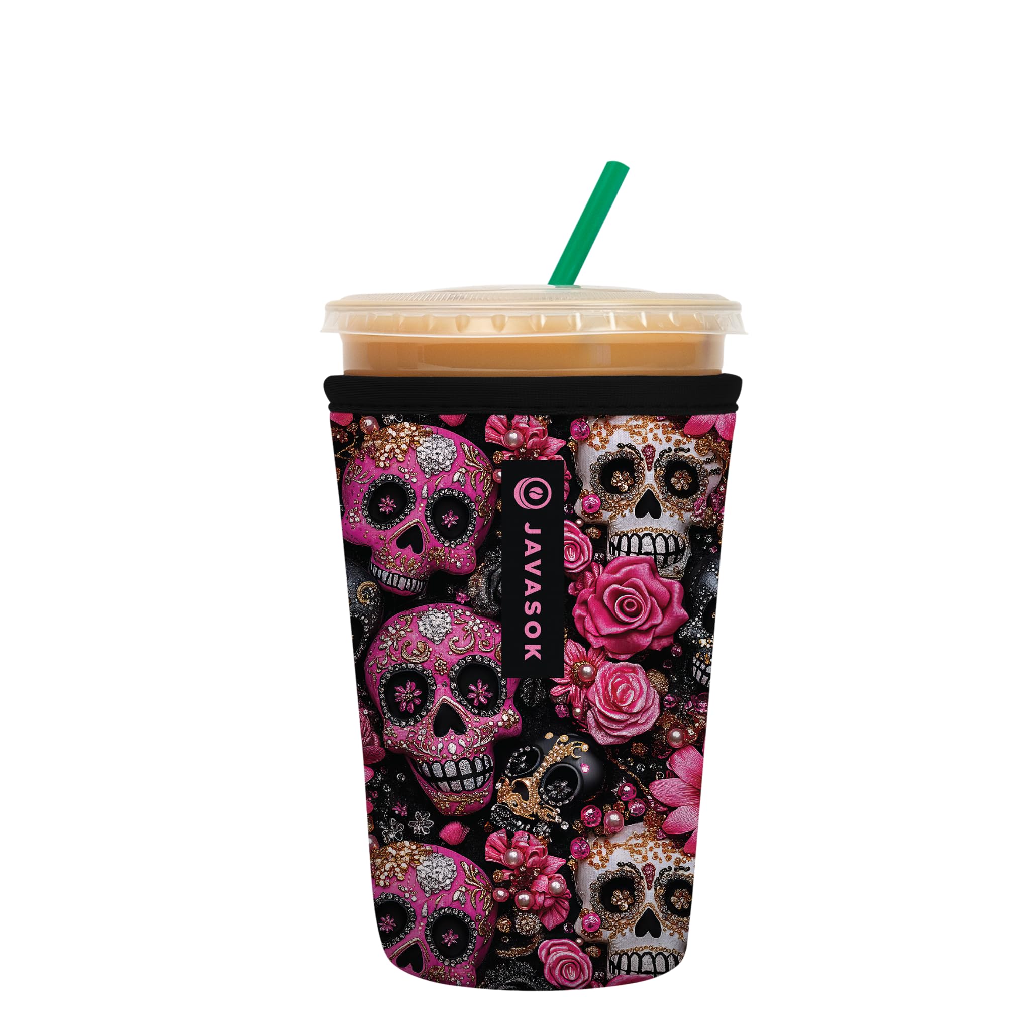 Sok It JavaSok Iced Coffee &amp; Cold Soda Insulated Neoprene Cup Sleeve (Remember Me, Medium: 22-28oz)